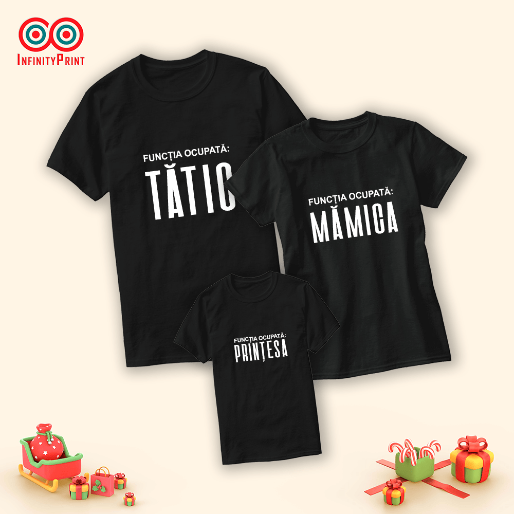 tricouri personalizaate pentru familie