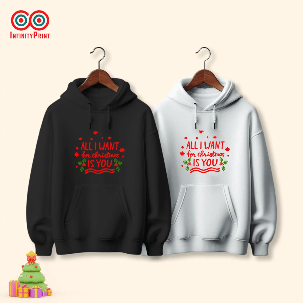 Hanorace personalizate pentru cuplu de Crăciun