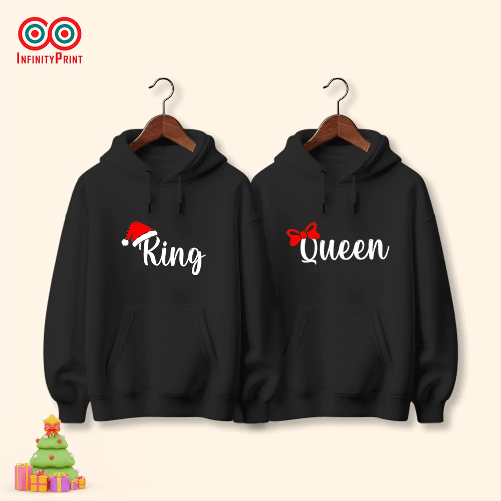 Hanorace personalizate pentru cuplu de Crăciun