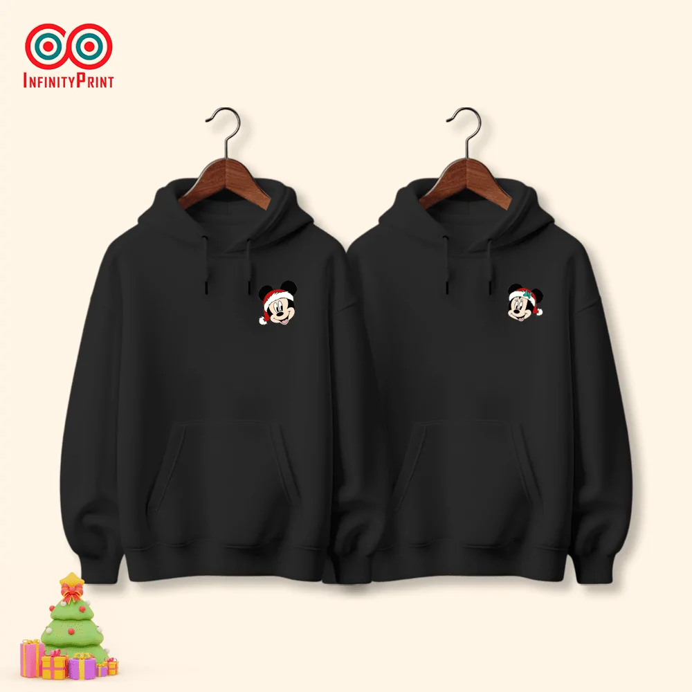 Hanorace pentru cuplu Personalizate de Crăciun